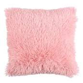 Poszewki na poduszki - Poszewka SHAGGY 45 x 45 cm pudrowy róż - miniaturka - grafika 1