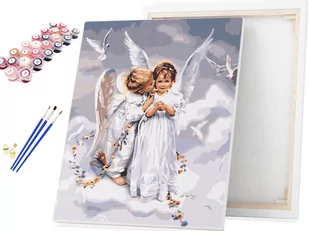 Malowanie po numerach Małe Aniołki 40x50cm RAMA / beliart - Malowanie po numerach - miniaturka - grafika 1