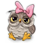 Wyposażenie pokoiku dziecięcego - MARKO-Dekoracje Ścienne Dekoracja ścienna z serii zwierzątka - sówka - miniaturka - grafika 1