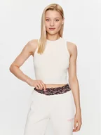 Koszulki i topy damskie - Guess Top V3GP19 K8RT2 Beżowy Slim Fit - miniaturka - grafika 1