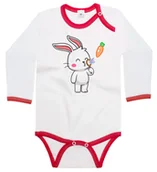 Body dla niemowląt - Body dziecięce Królik Zając Puszczający Bańki Marchewki 86/92 - miniaturka - grafika 1