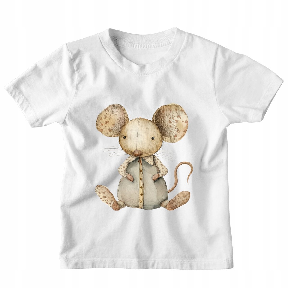 KOSZULKA DZIECIĘCA Z MYSZKĄ UROCZE ZWIERZĄTKO T-SHIRT DZIECIĘCY