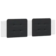 Inne meble do sypialni - vidaXL Poduszka na wezgłowie, czarno-biała, 180 cm, sztuczna skóra - miniaturka - grafika 1