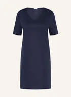 Bielizna nocna - Hanro Koszula Nocna Cotton Silk blau - miniaturka - grafika 1