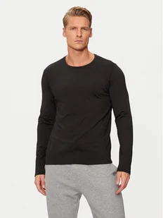 YSABEL MORA Longsleeve 70102 Czarny Slim Fit - Koszulki męskie - miniaturka - grafika 1
