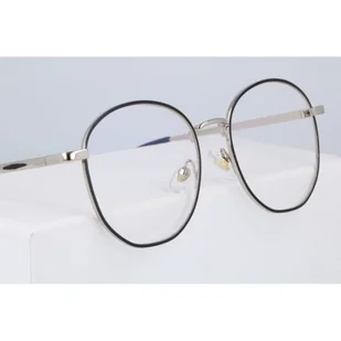 Okulary lenonki owalne z filtrem BLUE LIGHT do komputera zerówki 2538-2 - Okulary korekcyjne, oprawki, szkła - miniaturka - grafika 1