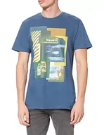 Koszulki męskie - Blend T-shirt męski, 194026/Ensign Blue, S - miniaturka - grafika 1