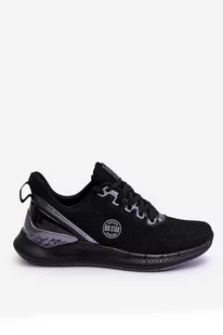 Męskie Wygodne Sneakersy Memory Foam Big Star LL174103 Czarne-44 - Sneakersy męskie - miniaturka - grafika 1