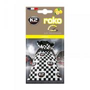 Zapachy samochodowe - K2 Modny odświeżacz powietrza w woreczku ROKO RACE LEMON 25g V825R V825R - miniaturka - grafika 1