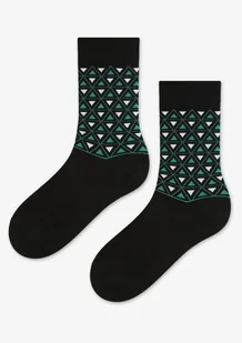 SKARPETY MARILYN MEN TRIANGELES (kolor czarny, rozmiar 41-45) - Skarpetki męskie - miniaturka - grafika 1