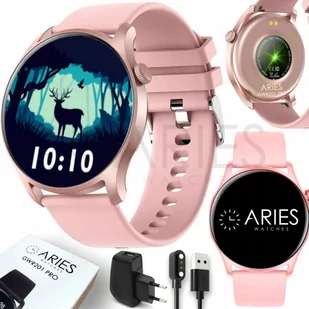 Aries watches GWR201 PRO Różowy - Smartwatch - miniaturka - grafika 1