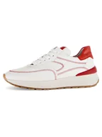 Trampki damskie - Gabor Skórzane sneakersy w kolorze biało-czerwonym - miniaturka - grafika 1