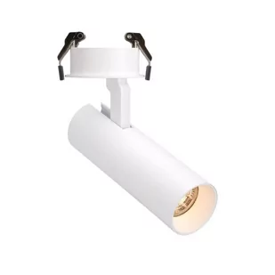 Maxlight Metalowy reflektorek podtynkowy SHINEMAKER H0119 regulowana tuba LED 15W 3000K wpuszczana do sypialni biała H0119 - Lampy sufitowe - miniaturka - grafika 1