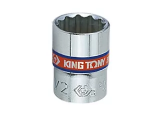 KING TONY Nasadka krótka 233009S, 1/4'', 9/32" x 24 mm - Klucze i nasadki - miniaturka - grafika 1