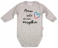 Body dla niemowląt - BODY NAPIS nadruk MAMO JESTEŚ r 86 KLEKLE - miniaturka - grafika 1