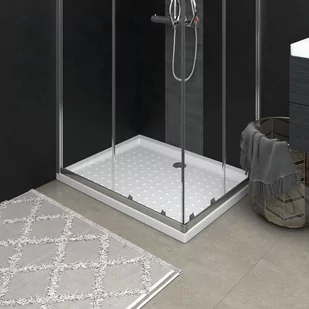 vidaXL Lumarko Brodzik prysznicowy z wypustkami, biały, 90x70x4 cm, ABS 148896 - Brodziki prysznicowe - miniaturka - grafika 1