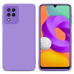 Pokrowiec Etui Do Samsung Galaxy M22 / M32 4G w FLUID JASNY FIOLET TPU Silikonowe Obudowa Ochronny Case Cover Cadorabo - Etui i futerały do telefonów - miniaturka - grafika 1