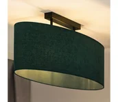 Lampy sufitowe - Duolla - Żyrandol natynkowy OVAL 2xE27/15W/230V zielony - miniaturka - grafika 1