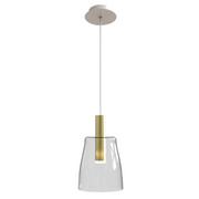 Lampy sufitowe - Szklana minimalistyczna lampa wisząca LED - V028-Totemi - miniaturka - grafika 1