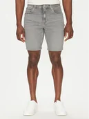 Spodenki męskie - Tommy Hilfiger Szorty jeansowe Brooklyn MW0MW39222 Szary Slim Fit - miniaturka - grafika 1