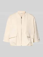 Bluzy damskie - Bluzon z zamkiem błyskawicznym i kieszeniami z patką model 'Goros' - miniaturka - grafika 1