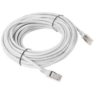 Patchcordy - Lanberg Patch cord kat.5E 10M szary PCU5-10CC-1000-S - miniaturka - grafika 1