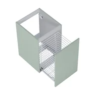 Szafki łazienkowe - Szafka łazienkowa pod blat z koszem na pranie Elita Look 40 cm sage mat RE080402021470 - miniaturka - grafika 1