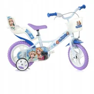 Rowery - Rower dziecięcy DINO SNOW QUEEN, 12 cali [Biały, Rama dziecięca] - miniaturka - grafika 1