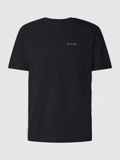 Koszulki męskie - T-shirt z czystej bawełny ekologicznej z nadrukiem z napisem - grafika 1