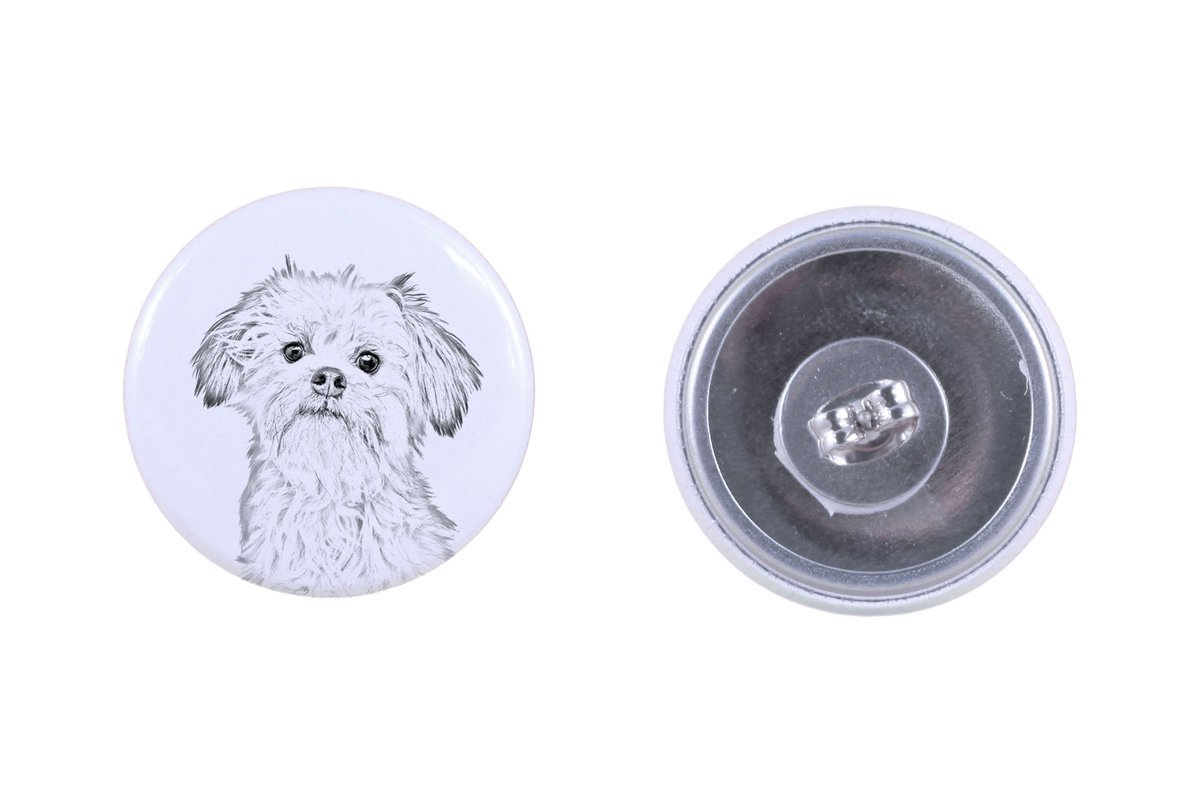 Lwi piesek, Lowchen - wyjątkowe kolczyki z psem, twój pupil na breloku, marka własna Art-Dog