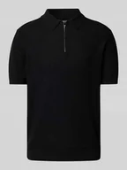 Koszulki męskie - Koszulka polo o kroju regular fit z fakturowanym wzorem - miniaturka - grafika 1