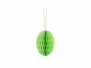 Dekoracja wisząca rozetka Jajko zielone - 12 cm - 1 szt. - Wielkanoc - miniaturka - grafika 1