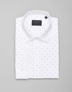 koszula calimera 00402 długi rękaw biały slim fit - Koszule męskie - miniaturka - grafika 1