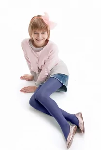 RAJSTOPY KNITTEX DIVERSE JUNIOR 3D (kolor granat, rozmiar 116-122) - Rajstopy - miniaturka - grafika 1