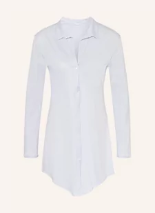 Hanro Koszula Nocna Cotton Deluxe blau - Bielizna nocna - miniaturka - grafika 1