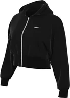 Kurtki damskie - Nike Kurtka damska Sportswear Chll Ft Fz Hdy, Black/Sail, FN2415-010, XS - miniaturka - grafika 1