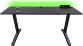 Biurka gamingowe - Biurko Marco Game Skill Czarne 140 cmx70 cm - miniaturka - grafika 1