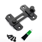 Zawiasy, okucia i inne akcesoria - Zasuwka do drzwi przesuwnych z zatrzaskiem, zasuwka ze stali nierdzewnej z otworem zamykanym na kłódkę, zasuwka z kłódką - miniaturka - grafika 1