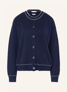 Swetry damskie - Tommy Hilfiger Kardigan Z Kaszmiru blau - grafika 1