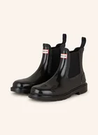 Kalosze damskie - Hunter Botki Chelsea Commando Gloss schwarz - miniaturka - grafika 1