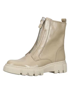 Gabor Skórzane botki w kolorze beżowym - Botki damskie - miniaturka - grafika 1