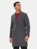 Płaszcze męskie - United Colors Of Benetton Płaszcz wełniany 2X59UN05M Szary Regular Fit - miniaturka - grafika 1