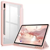 Etui do tabletów - Fintie etui do Samsung Galaxy Tab S8 11 cali 2022 / Galaxy Tab S7 11 2020 - [przechowywanie długopisu] przezroczyste etui z tyłu odporne na wstrząsy etui do snu/budzik samochodowy, różowe złoto - miniaturka - grafika 1