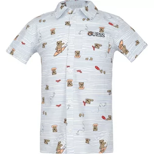 Bluzki dla chłopców - Guess Koszula STR POPLIN SS | Regular Fit - grafika 1