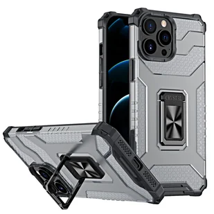 cofi1453® 360-stopniowy uchwyt pierścieniowy etui na telefon komórkowy magnetyczny uchwyt pokrowiec ochronny kompatybilny z iPhone 13 czarny - Etui i futerały do telefonów - miniaturka - grafika 1