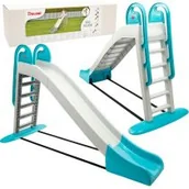 Place zabaw - Zjeżdżalnia duża biało-zielona 243cm Doloni - miniaturka - grafika 1