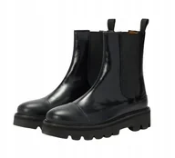 Botki damskie - MELVIN HAMILTON CZARNE BOTKI SKÓRZANE NA PLATFORMIE 38 T7C - miniaturka - grafika 1