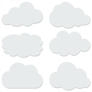 Chmurki Zestaw 6 szt. Ażurowa Dekoracja Panel Obraz Ozdoba 3D Na Ścianę - Dekoracje domu Chmurki Zestaw 6 szt. Ażurowa Dekoracja Panel Obraz Ozdoba 3D Na Ścianę - Dekoracje domu - miniaturka - grafika 1