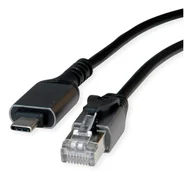 Adaptery i przejściówki - VALUE 12.99.1168-10 RJ-45 USB Type C Czarny 12.99.1168 - miniaturka - grafika 1