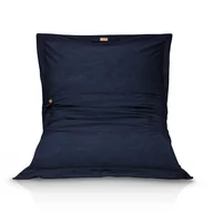 Pufy i podnóżki - Pufa Worek Fotel Xxl Do Siedzenia + Poduszki - Kolor Granatowy - miniaturka - grafika 1